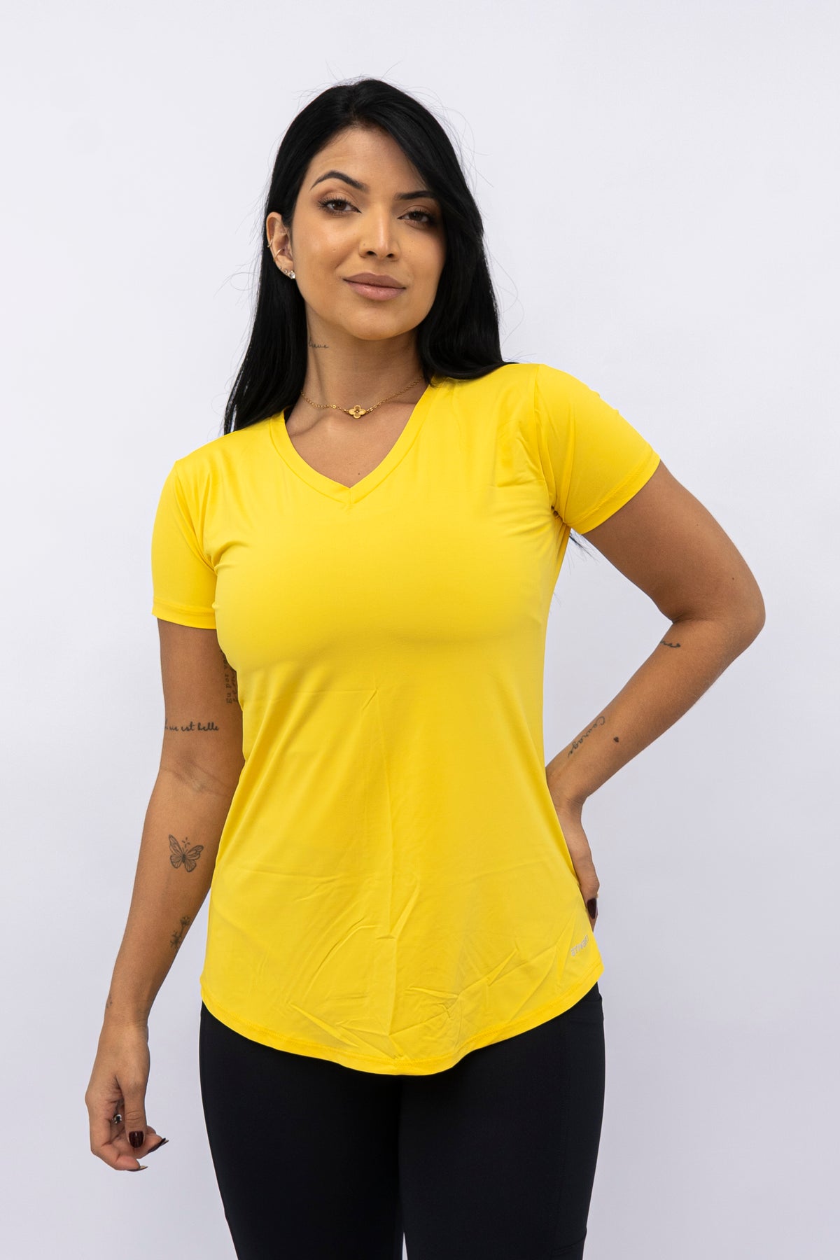 Blusa Mullet Gola V Amarela