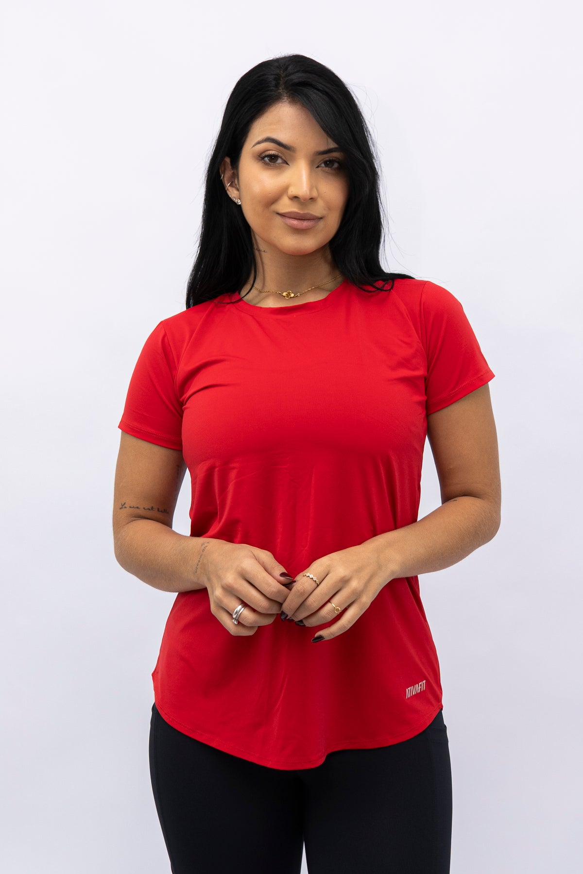 Blusa Mullet Fluity Gola O Vermelho