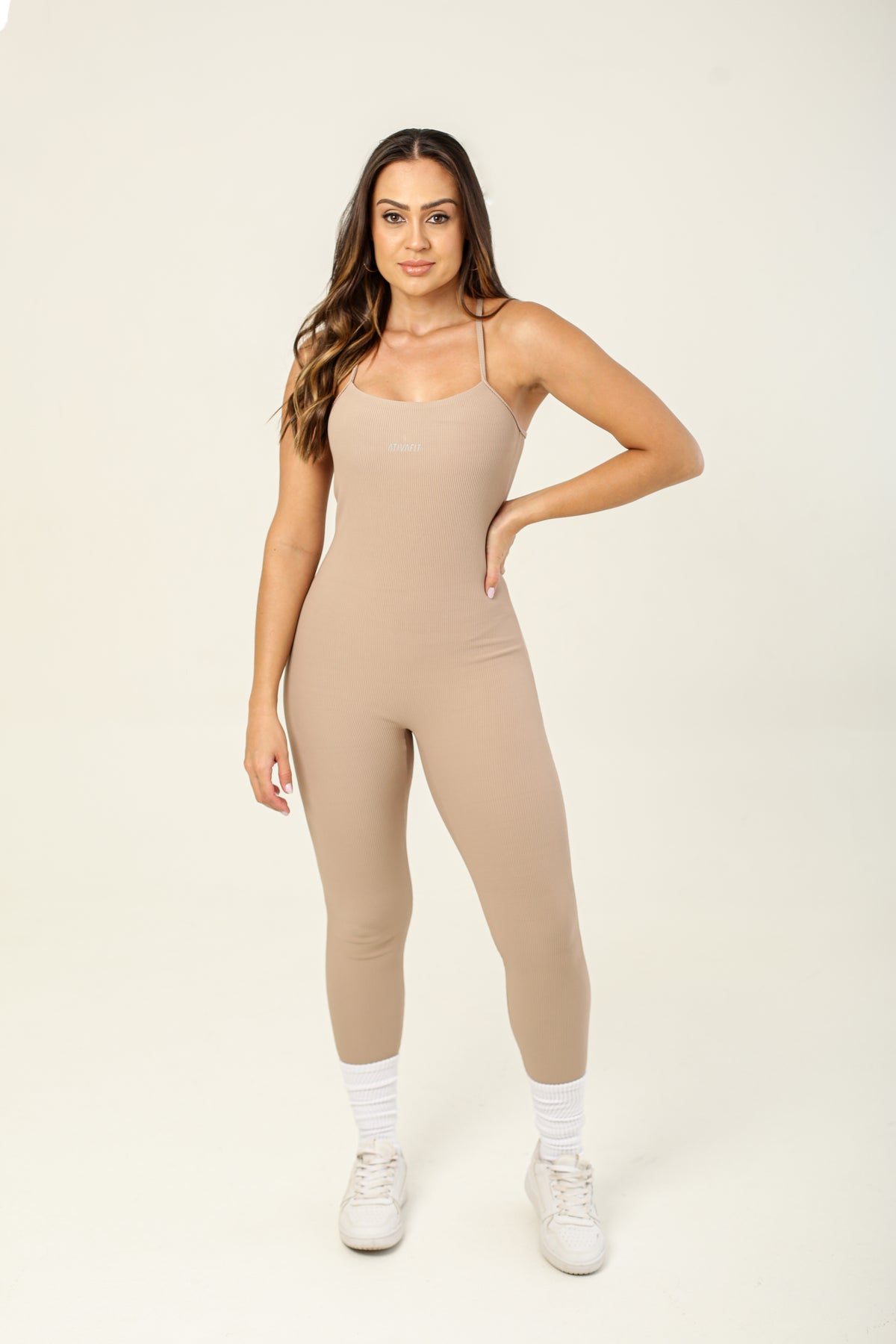 Macacão Legging Pille Capuccino