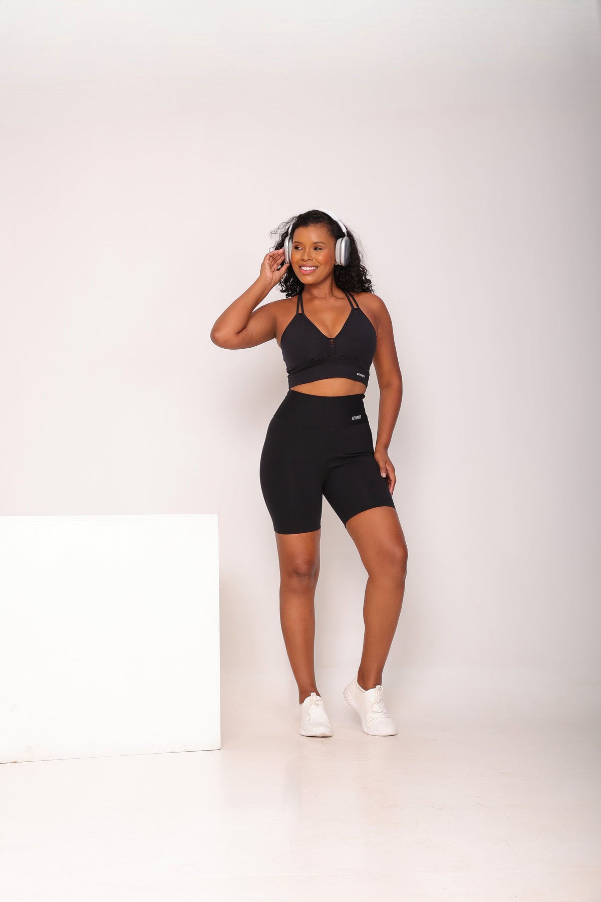 Cropped Viés Duplo Preto