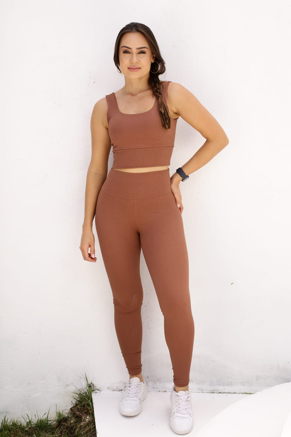 Conjunto Legging York Marrom