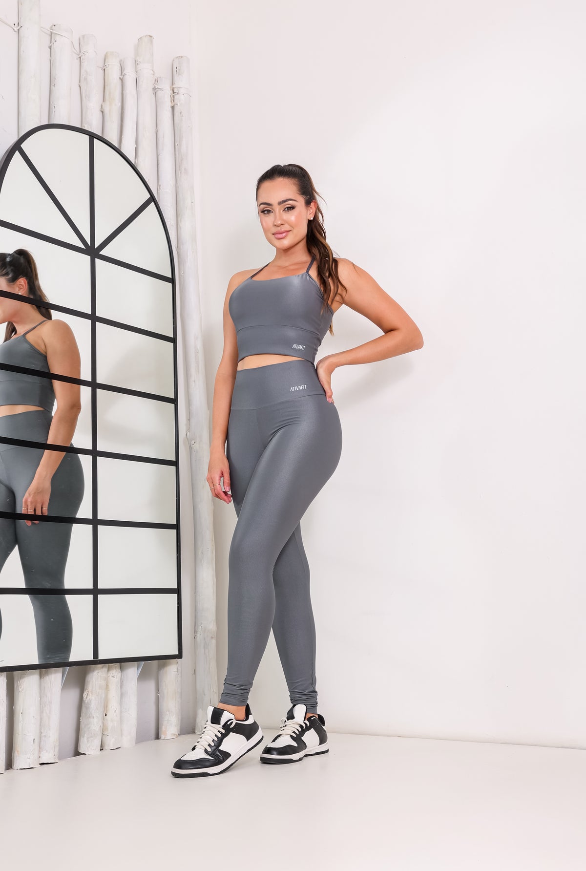 Conjunto Leidy Legging Wonder Cinza