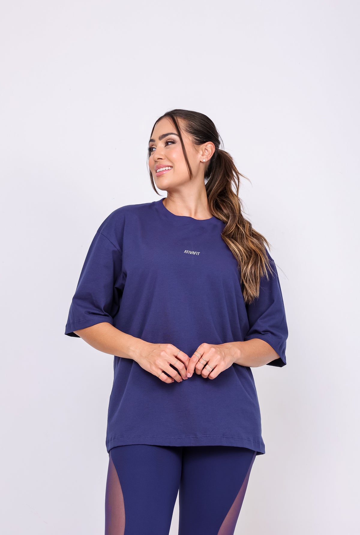 Camiseta Oversized Marinho