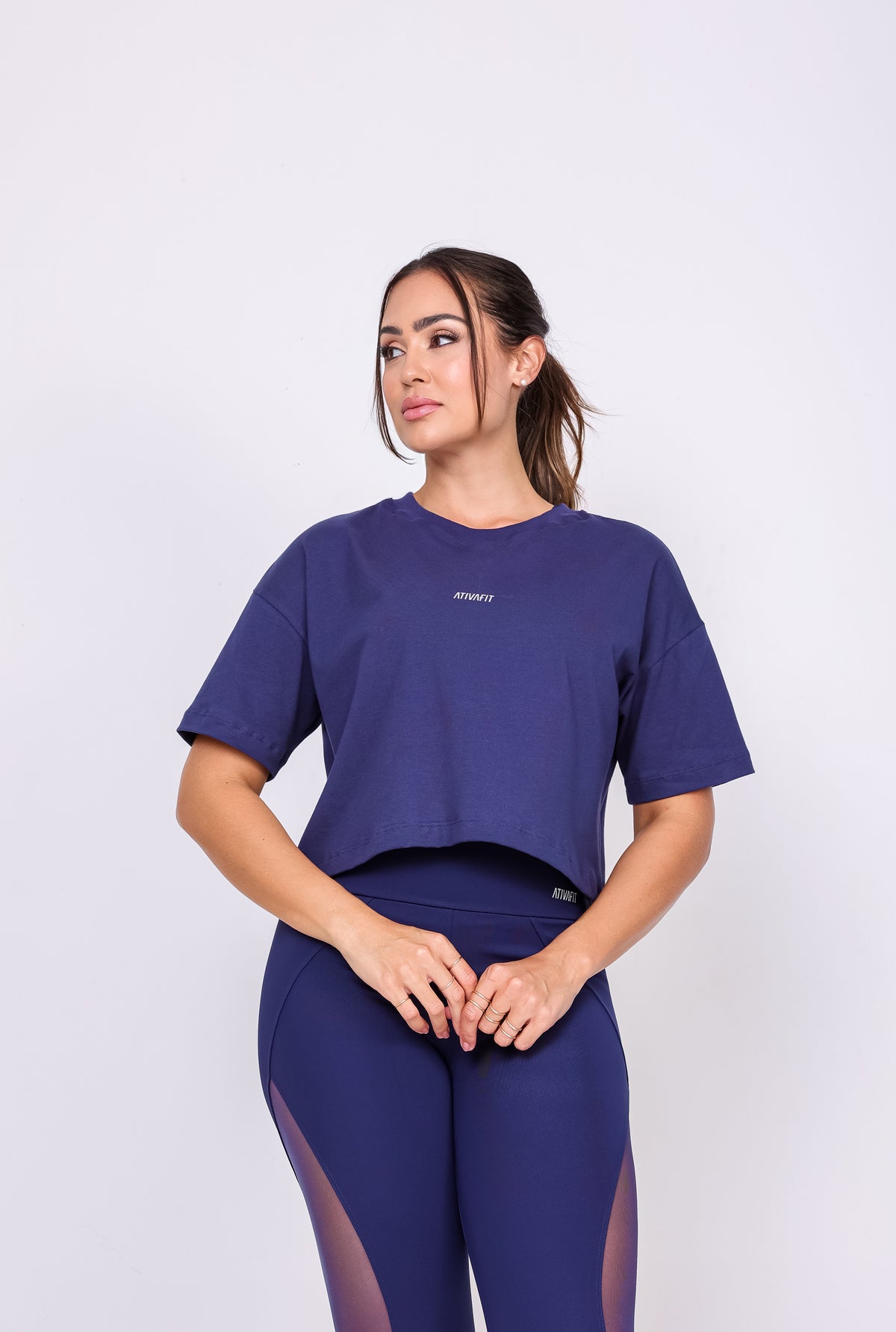 Cropped Oversized Marinho