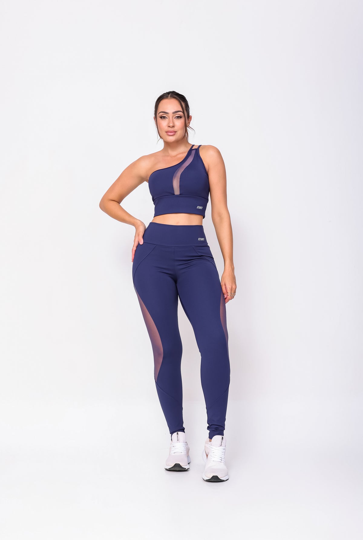 Conjunto Legging Tule Azul Marinho