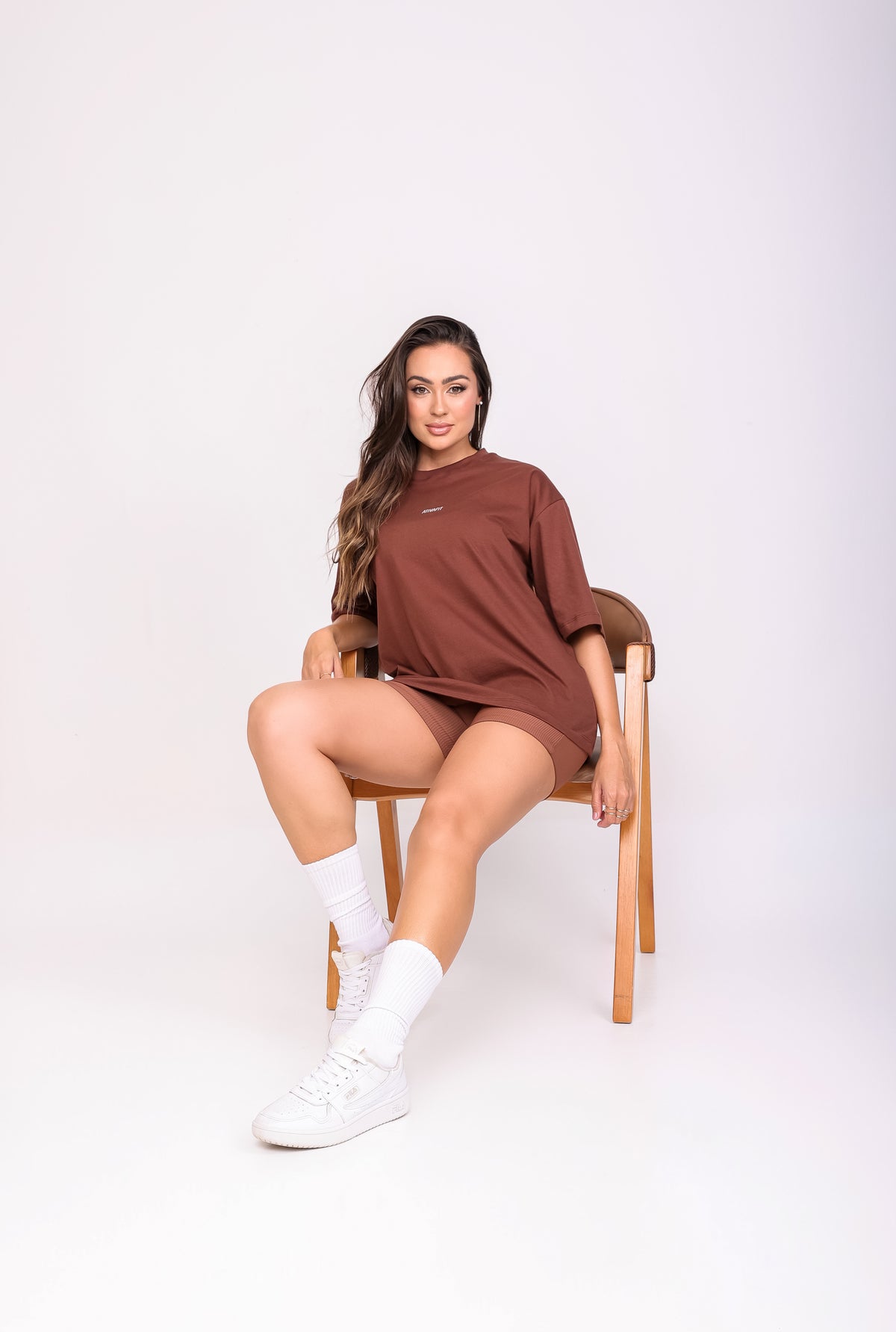 Camiseta Oversized Marron