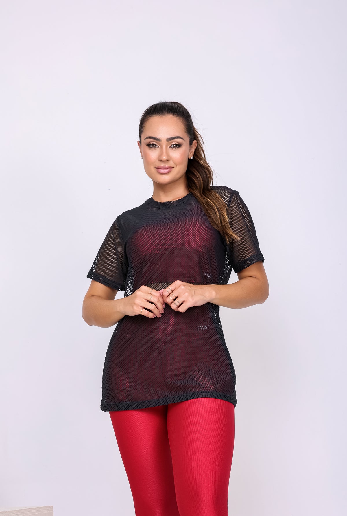 Camisetão Arrastão Preta