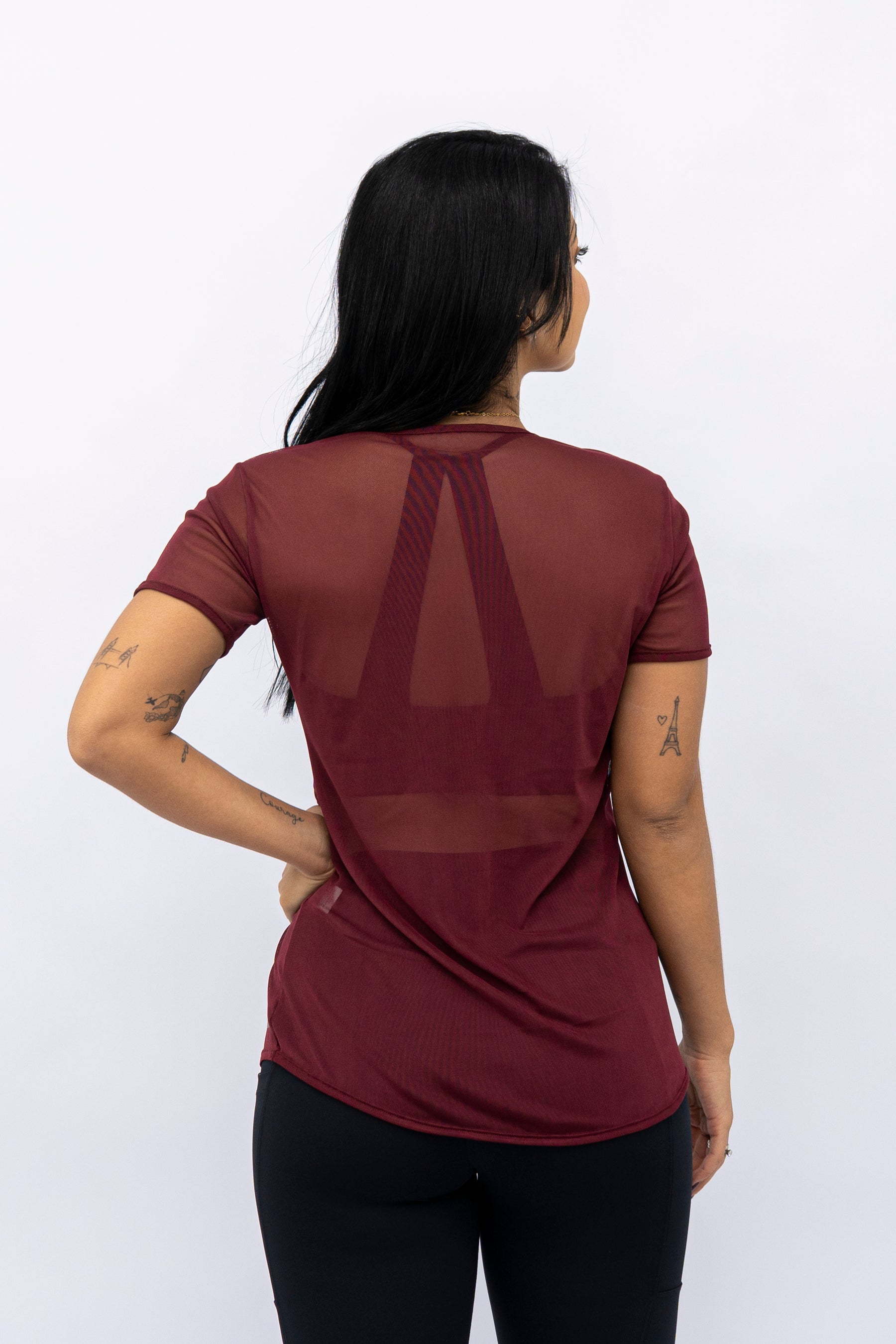 Blusa Mullet Tule Vinho