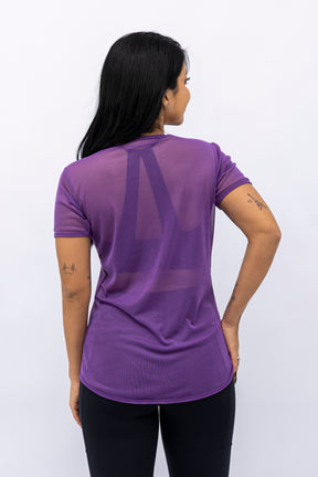 Blusa Mullet Tule Roxo