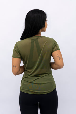 Blusa Mullet Tule Alcaparra