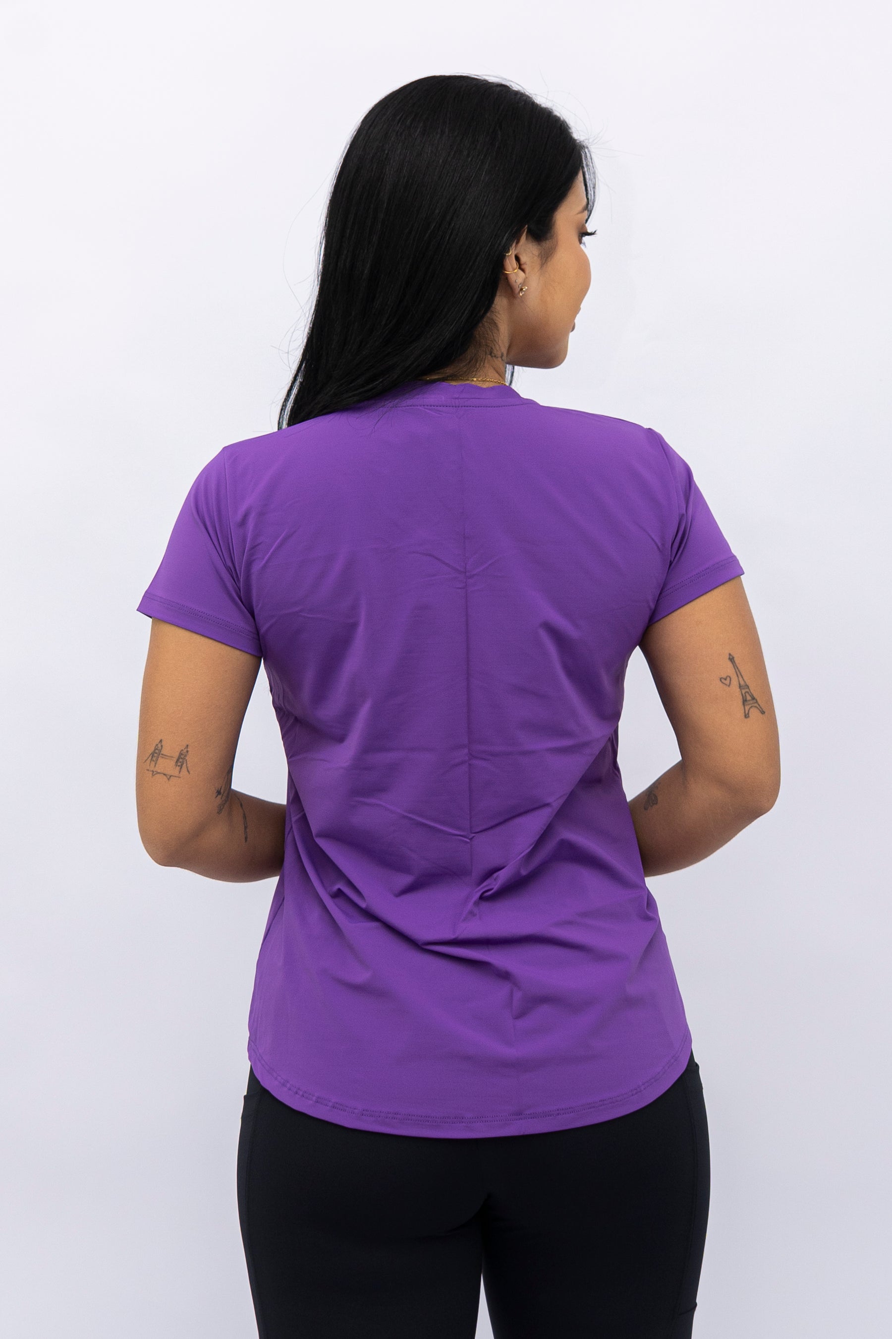 Blusa Mullet Gola V Roxo