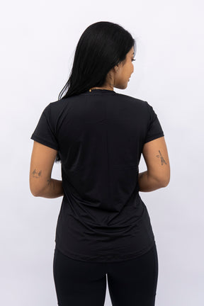 Blusa Mullet Fuity Gola V Preta