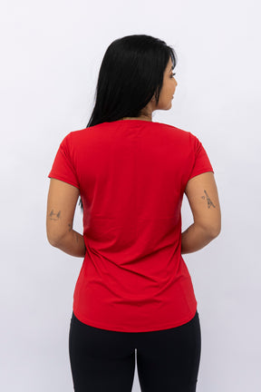 Blusa Mullet Fluity Gola O Vermelho