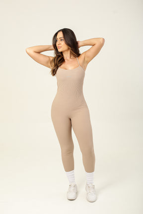 Macacão Legging Pille Capuccino
