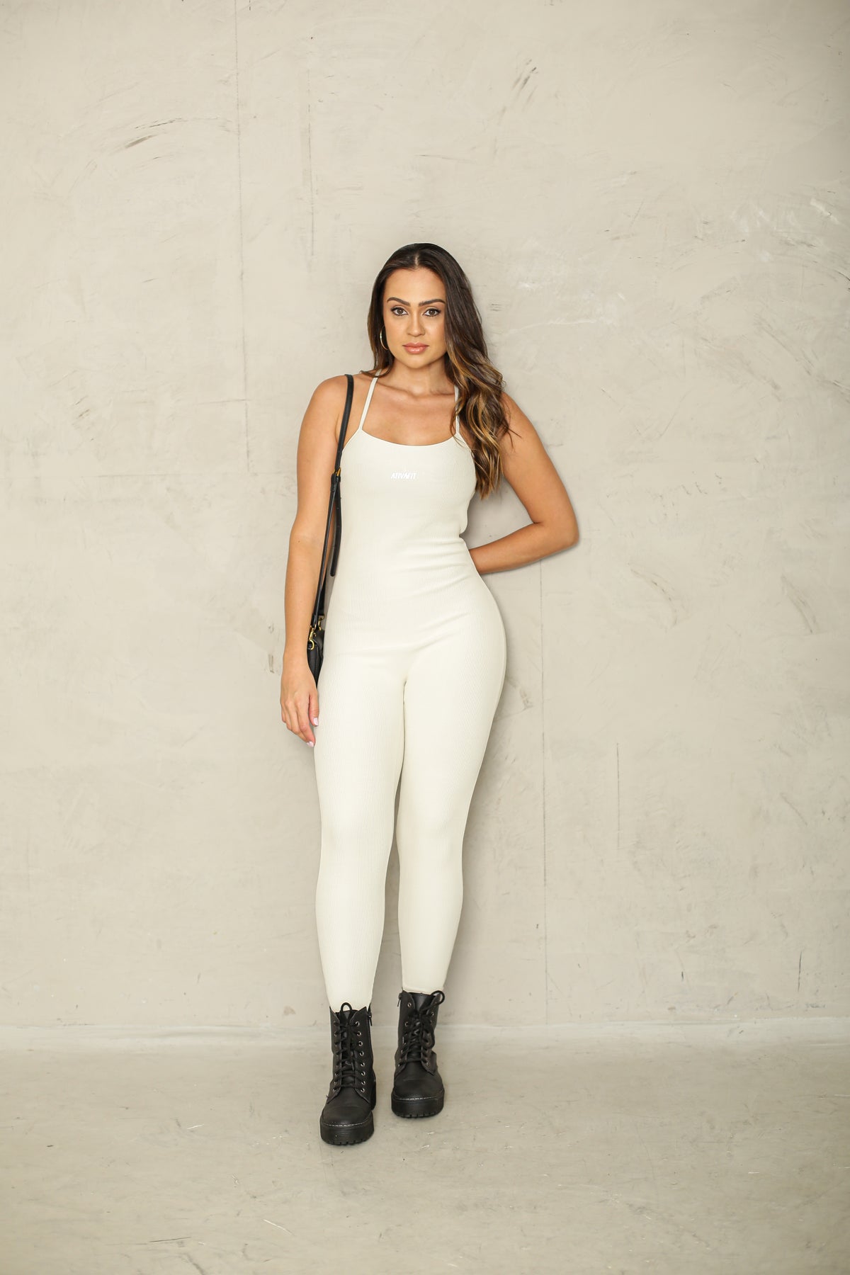 MACACÃO LEGGING PILLE OFF WHITE