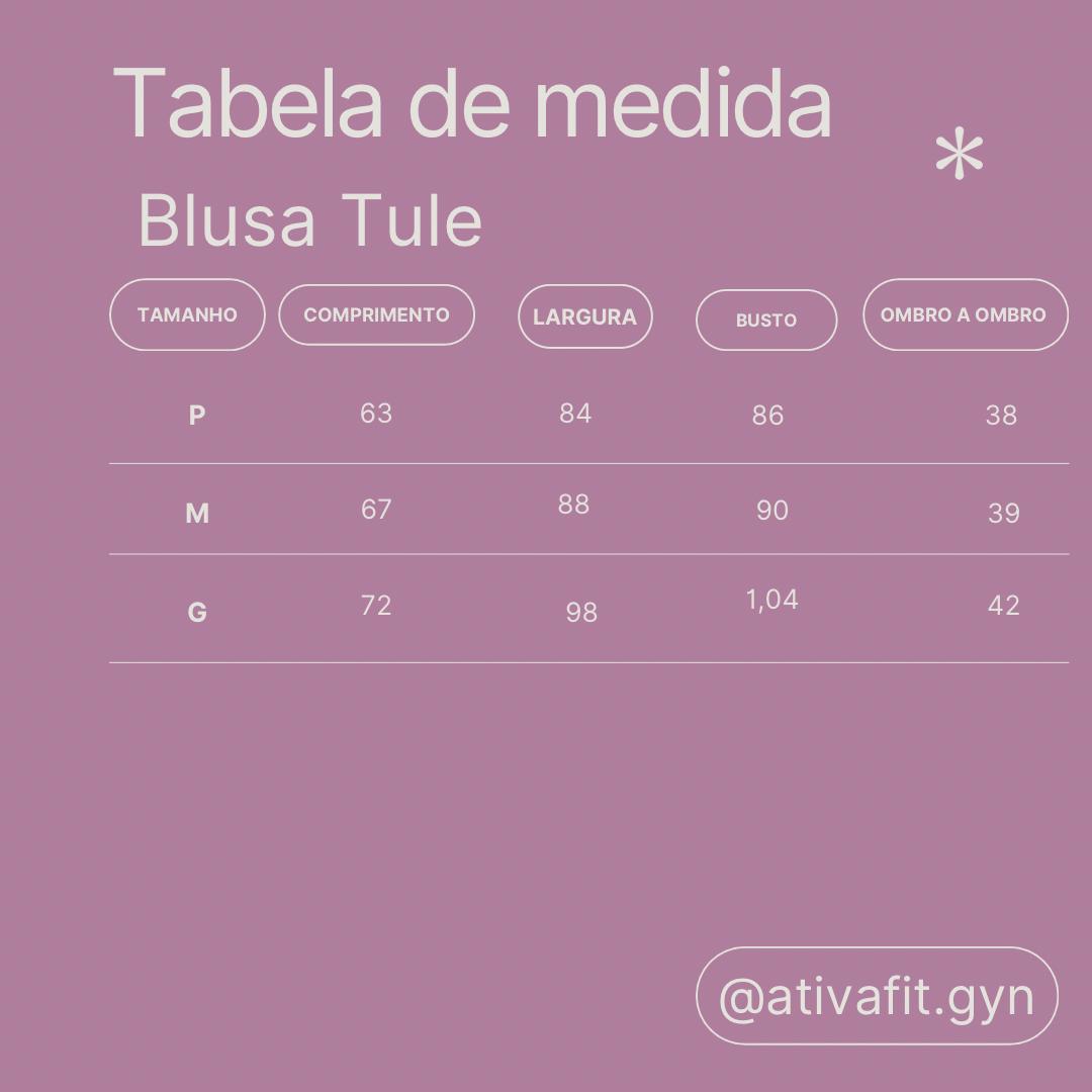 Blusa Mullet Tule Rose