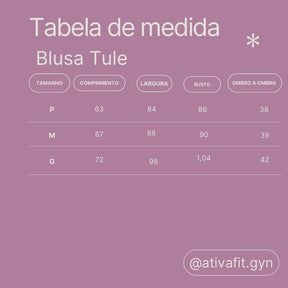 Blusa Mullet Tule Rose