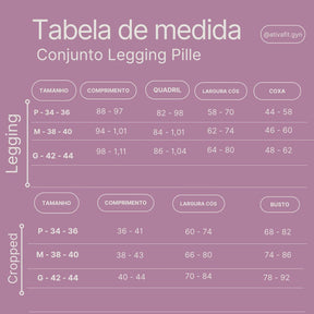 Conjunto Legging York Ferrugo