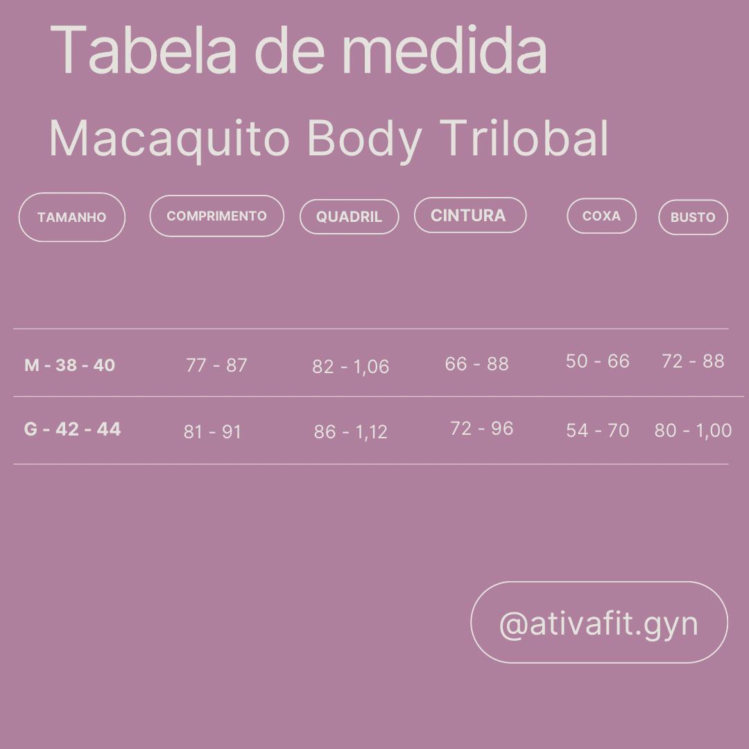 Macaquito Body Trilobal Fit Roxo