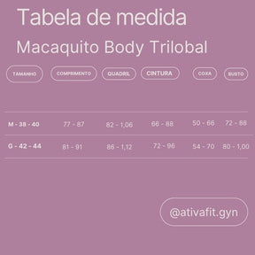 Macaquito Body Trilobal Fit Roxo
