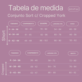 Conjunto Short York Chocolate