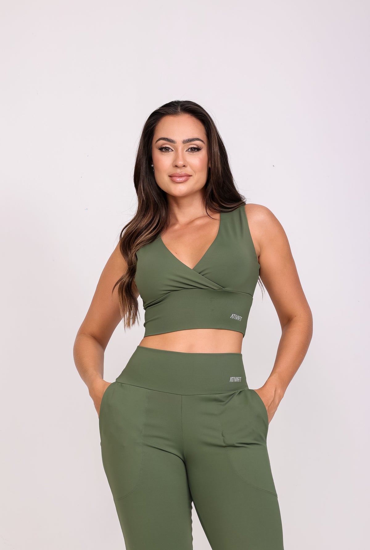 Cropped Debora Verde Musgo