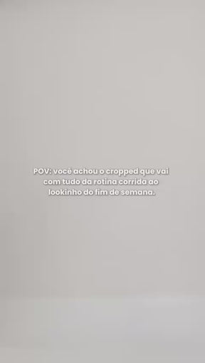 Cropped Cacharrel Preto