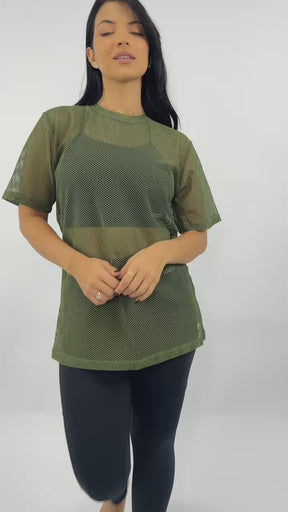Camisetão Arrastão Verde Militar