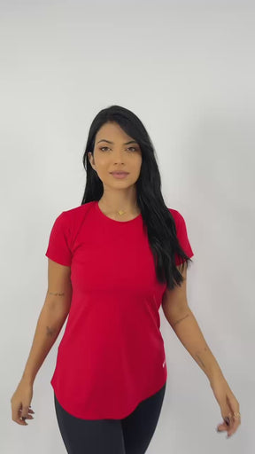Blusa Mullet Fluity Gola O Vermelho