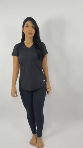 Blusa Mullet Fuity Gola V Preta