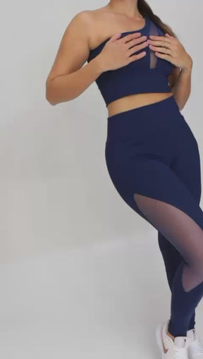 Conjunto Legging Tule Azul Marinho